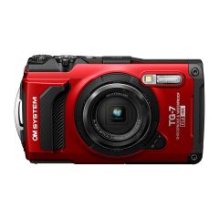 OM System Tough TG-7 Red Compact Digital Camera