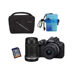 Canon EOS R50 Black & RF-S 18-45mm & RF-S 55-210mm ProMaster Kit
