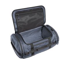 Wandrd Carryall Duffel 40L - Aegean Blue - slant open main compartment