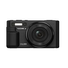 Yashica City 200 Digital Compact Camera - Black - front straight 