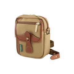Billingham Compact Stowaway Sling Bag - Khaki Canvas / Tan Leather