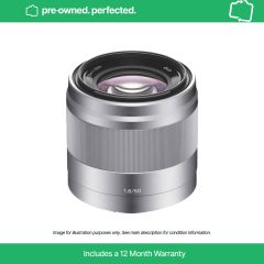  Sony E 50mm f/1.8 OSS Lens Silver