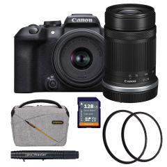 Canon EOS R10, RF-S 18-55mm F4.5-6.3 IS STM & RF-S 55-210mm F5-7.1 IS STM ProMaster Twin Kit - what's included 