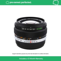 Pre-Owned Olympus Film Zuiko 21mm F3.5 Lens