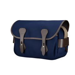 Billingham S3 Camera Bag - Navy/Chocolate - front slant 