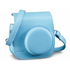 Cullmann Rio Fit 110 Case For Instax Mini 11- Light Blue - front slant closed 