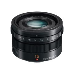 Panasonic Lumix G Leica 15mm f/1.7 Summilux DG Lens - Black