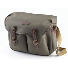 Billingham Hadley Large Shoulder Camera Bag - Sage Fibrenyte / Chocolate Leather