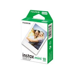Fujifilm Instax Mini Film 10 Pack - package mockup front slant (may vary from actual product)