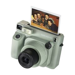 Fujifilm Instax Wide 400 Instant Camera - front slant float with print 