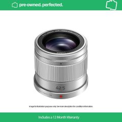 Pre-Owned Panasonic Lumix G 42.5mm F1.7 ASPH. Power O.I.S Lens - Silver