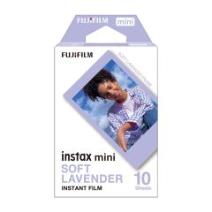 Fujifilm Instax Mini 10 Film - Soft Lavender - box mockup front straight 