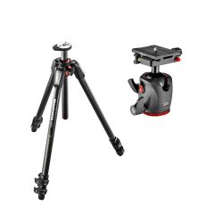 Manfrotto MT055CXPRO3 Carbon Fibre Tripod 3 Section & MHXPRO-BHQ6 Ball Head with Top Lock Plate