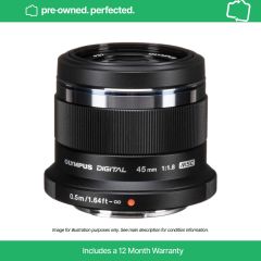 Pre-Owned Olympus M.Zuiko Digital 45mm F1.8 Lens