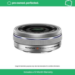 Pre-Owned Olympus M.ZUIKO Digital ED 14-42mm F3.5-5.6 EZ Pancake Lens - Silver