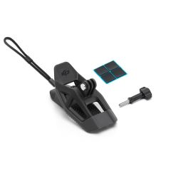 DJI Osmo Helmet Chin Mount Clip - what's in the box - flat lay