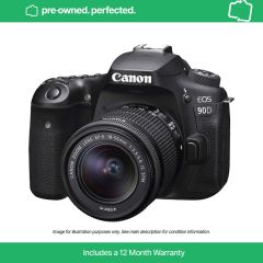 pre-owned Canon EOS 90D & EF-S 18-55mm F3.5-5.6 IS STM DSLR & Lens