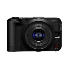 Canon EOS R50 V Vlogging Camera & RF-S 14-30mm F4-6.3 IS STM PZ Lens - front straight 