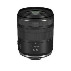 Canon RF 16-28mm F2.8 IS STM Lens - topside upright slant 