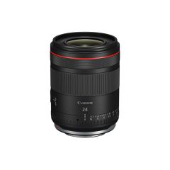 Canon RF 24mm F1.4L VCM Lens - topside upright tilt 