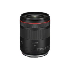Canon RF 50mm F1.4L VCM Lens - top side upright tilt 