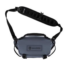 Wandrd Rogue Sling 3L - Aegean Blue - front with strap up
