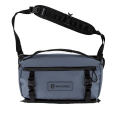 Wandrd Rogue Sling 9L - Aegean Blue - front straight with strap up 