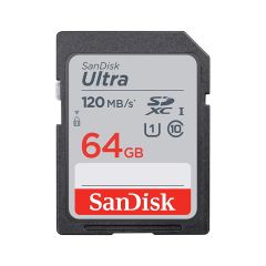 SANDISK ULTRA SDXC MEMORY CARD 120MBS CLASS 10 UHS-I - 64GB