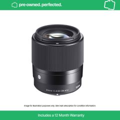 Pre-Owned Sigma 30mm F1.4 DC DN | C - Micro Four Thirds Lens