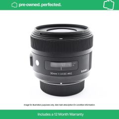 Pre-Owned Sigma 30mm F1.4 DC HSM | A - Nikon F-Mount Lens
