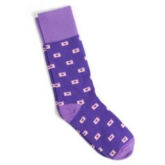 Photogenic Supply Co. Socks - Photolove Purple Fringe - slant 