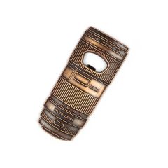 Photogenic Supply Co. Telephoto Bottle Opener - Gold  - front slant 