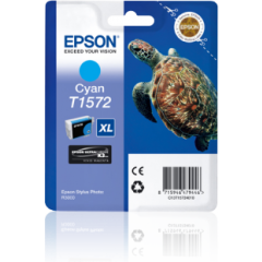 Epson Turtle T1572 Cyan Ink Cartridge for Stylus R3000 Printer