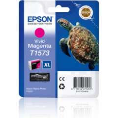 Epson Turtle T1573 Vivid Magenta Ink Cartridge for Stylus R3000 Printer