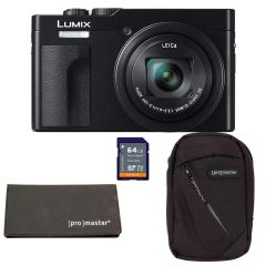 Panasonic Lumix TZ99 Digital Compact Camera - Black - ProMaster Kit