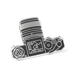  Photogenic Supply Co. Enamel Pin - Viewfinder Silver 