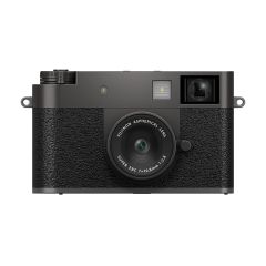 Fujifilm X half Premium Compact Camera - Charcoal - front straight 