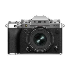 Fujifilm X-T5 & XF 16-50mm F2.8-4.8 R LM WR Lens - Silver - front straight 