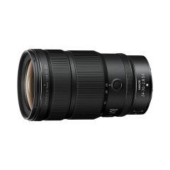Front angled view of the Nikon NIKKOR Z 24-70mm f/2.8 S II lens showing focus and zoom rings