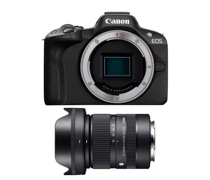 Canon EOS R50 シグマ18-50mm/f2.8 セット Canon R50 Camera and Sigma 18-50mm F2.8 DC DN C RF Lens