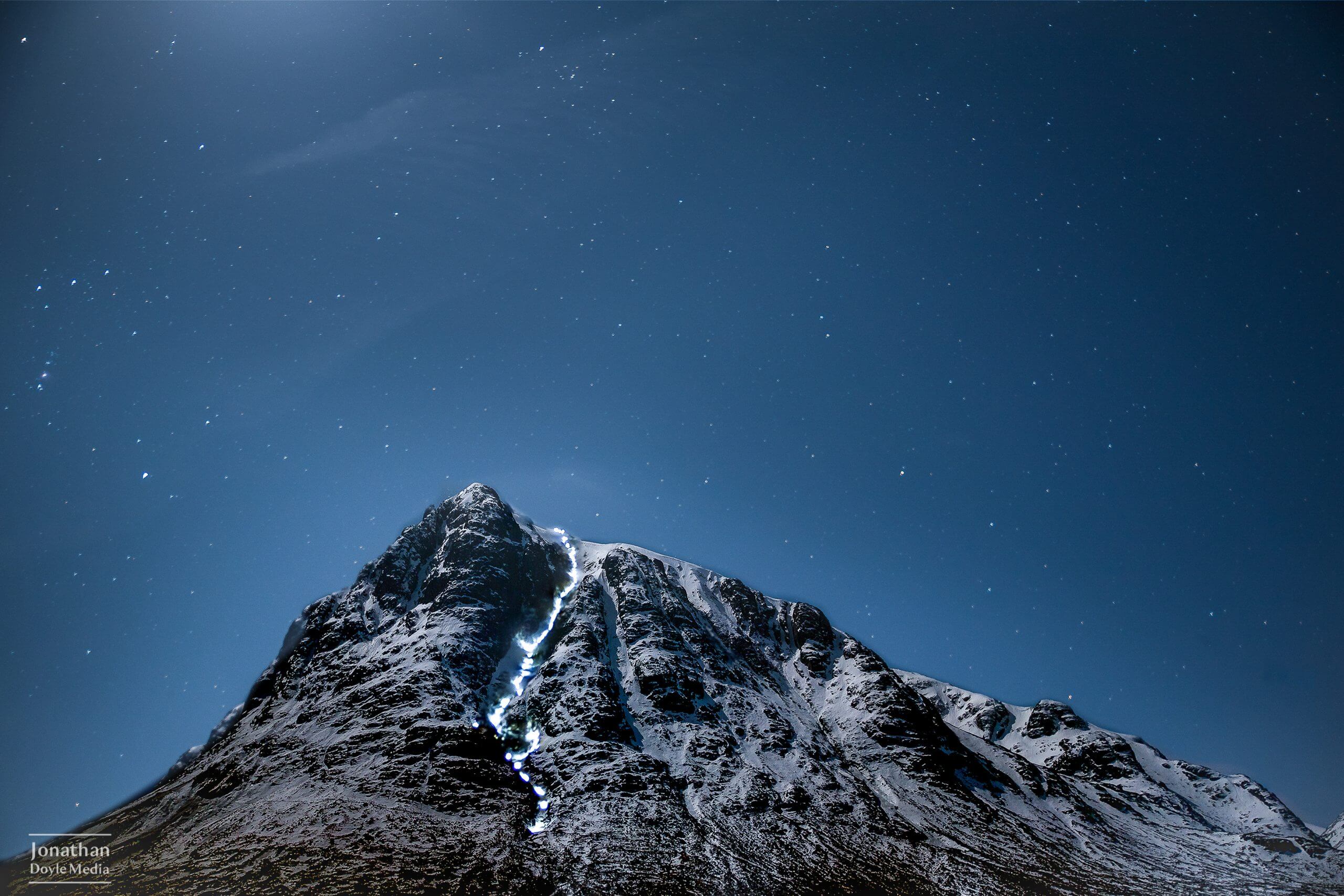 Bauchialle Etive Mor at night.