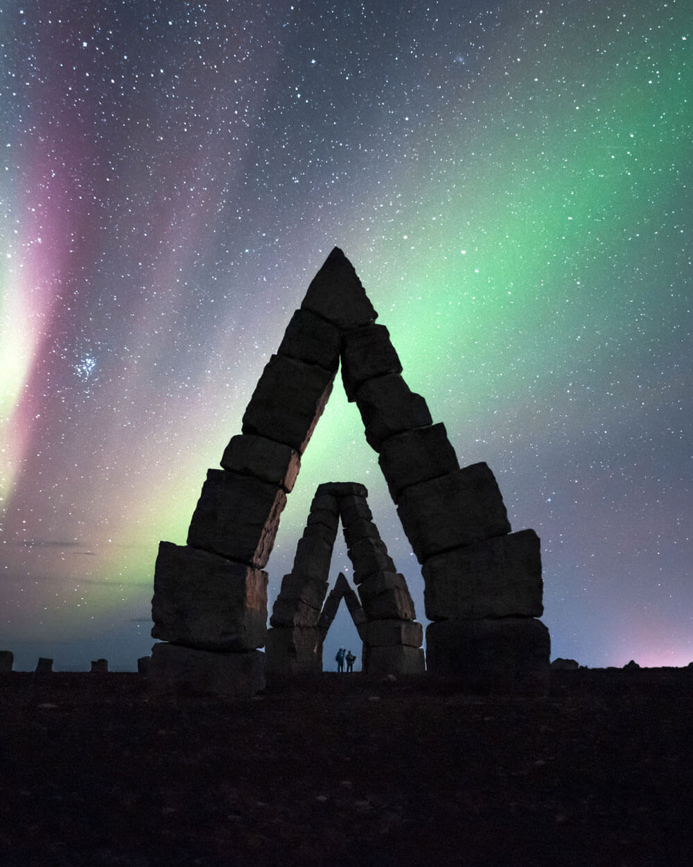 Aurora at Heimskautsgerðið