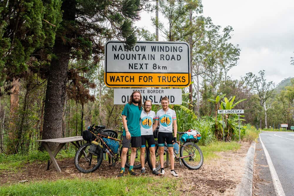 The team at the Queensland border